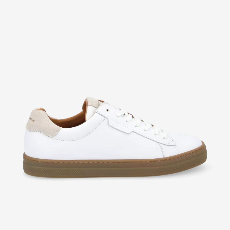 SPARK CLAY M - NAPPA/SUEDE -  BLANC/GREGE